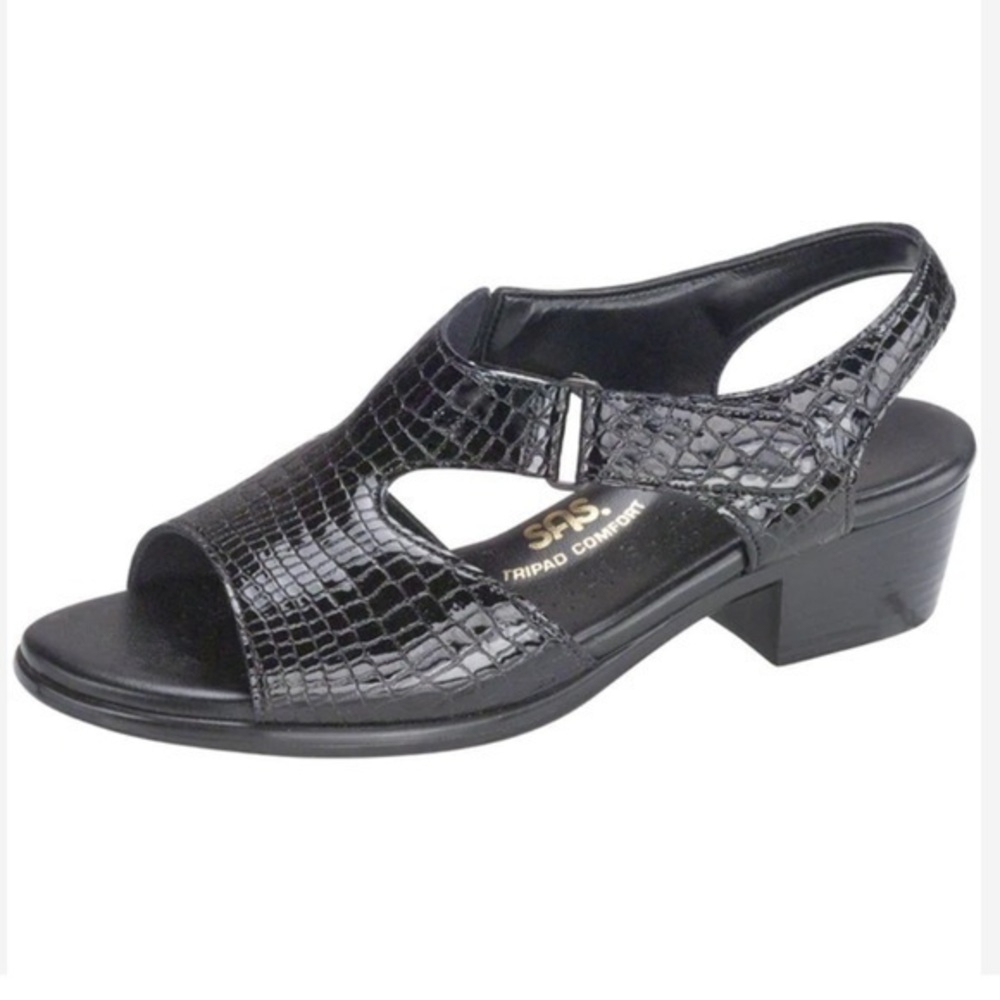 SAS Suntimer Black Croc Size 8.5M